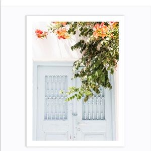 18”x24” Mykonos Blue Door Print
